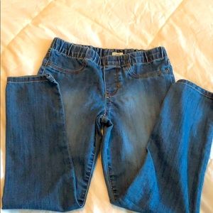 Girl medium/dark wash “Jegging”